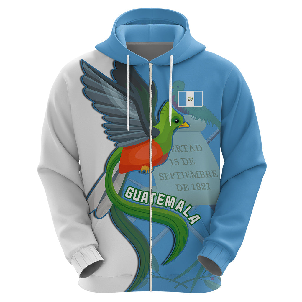 Custom Guatemala Independence Day Hoodie Guatemalan Quetzal 202st Anniversary LT14