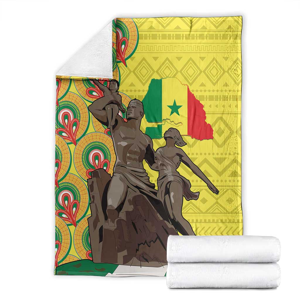 Senegal Monument de la Renaissance Blanket Africaine Ankara Pattern LT14