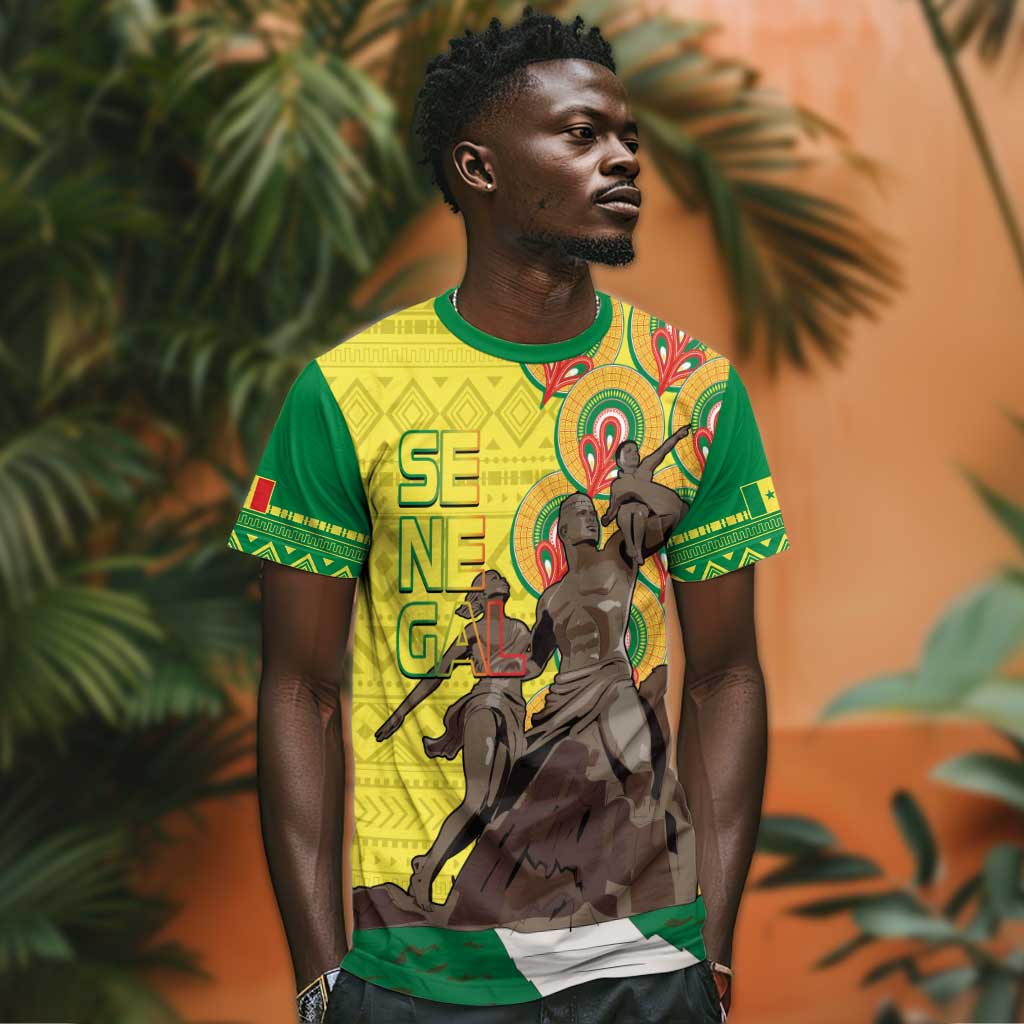 Senegal Monument de la Renaissance T shirt Africaine Ankara Pattern LT14