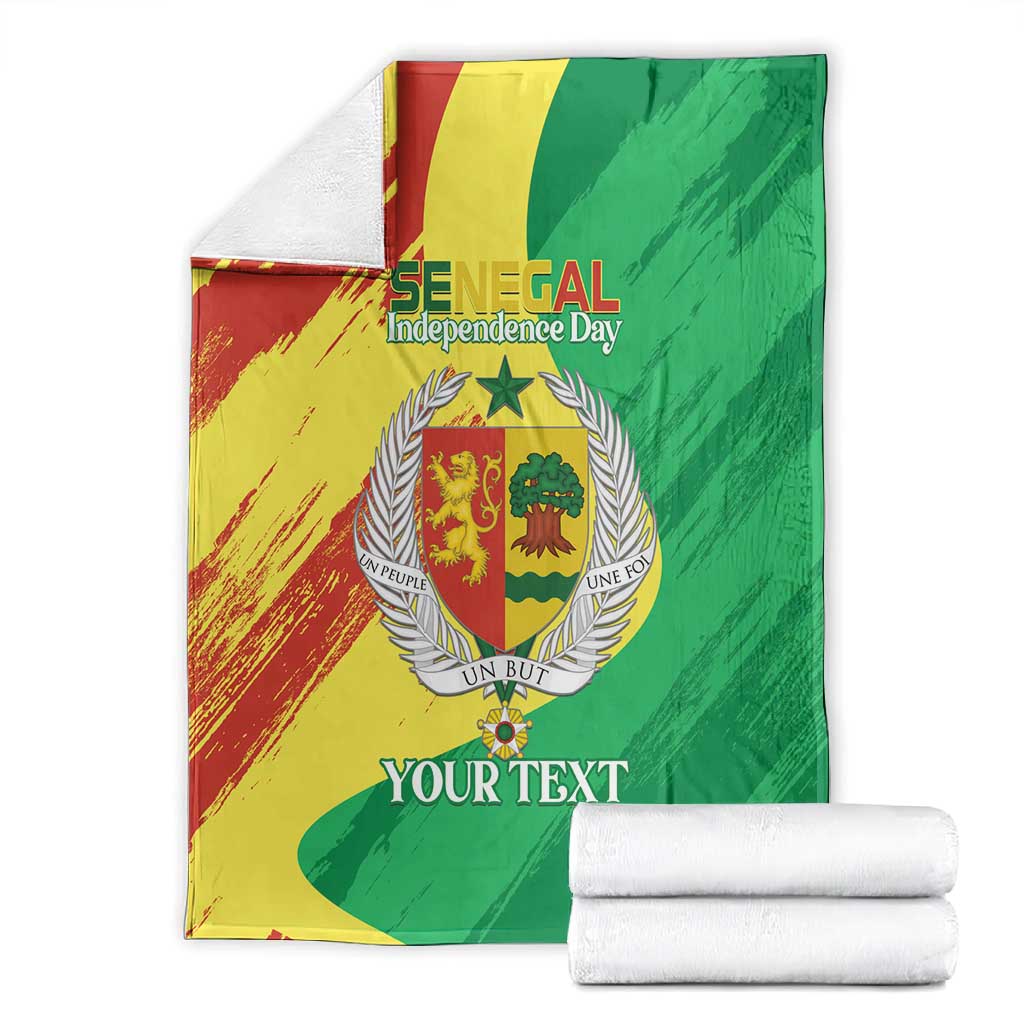 Afro Senegal Independence Day Blanket Coat Of Arms Grunge Style LT14