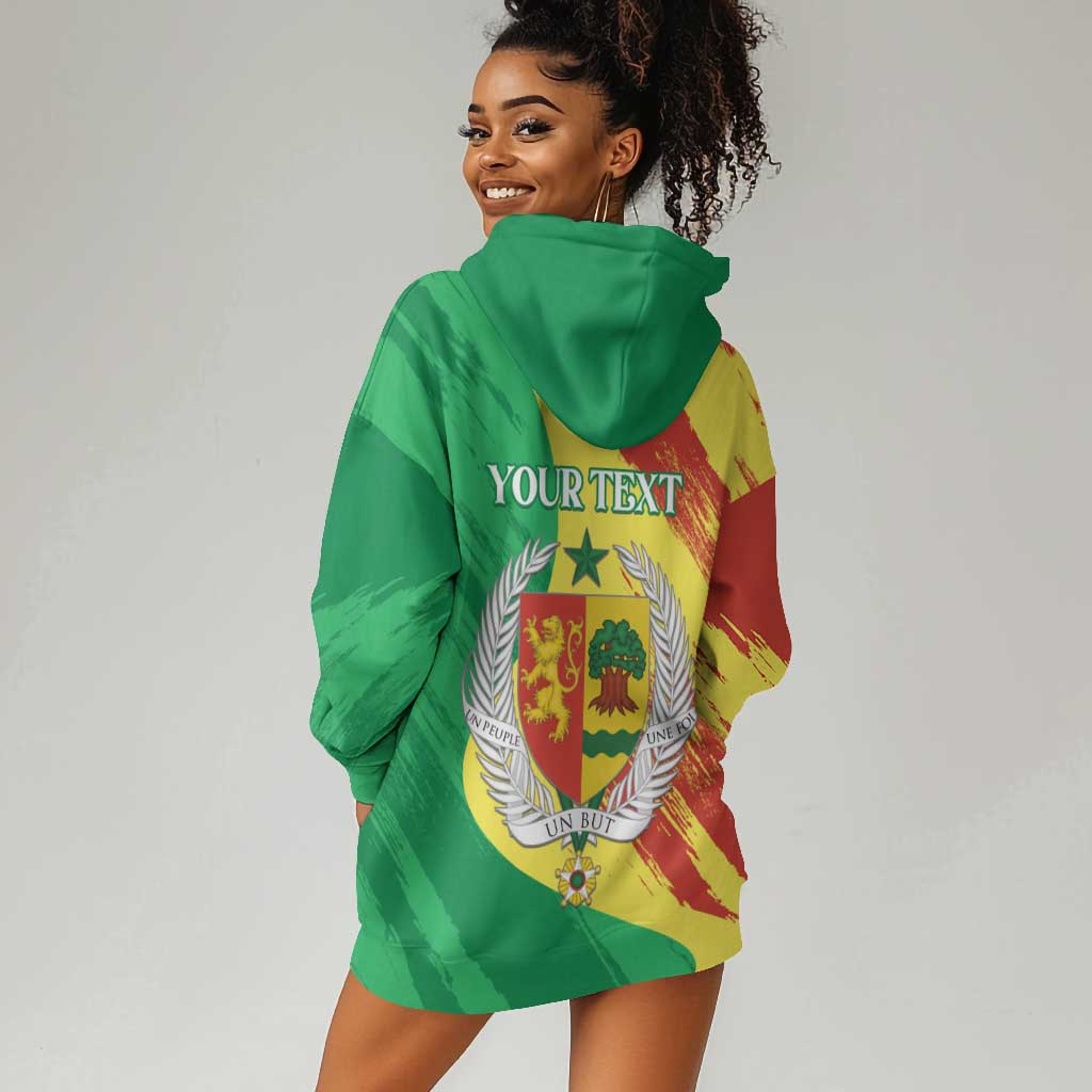 Afro Senegal Independence Day Hoodie Dress Coat Of Arms Grunge Style LT14