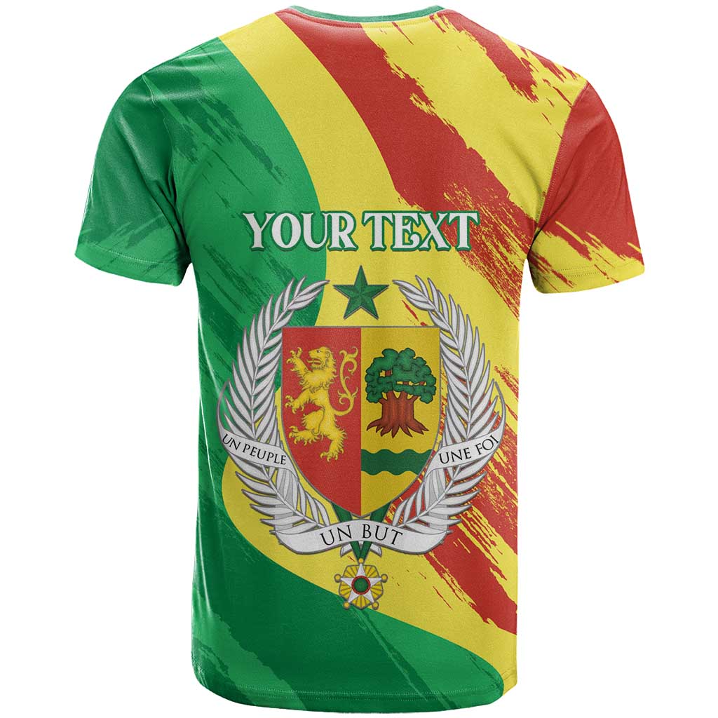 Afro Senegal Independence Day T shirt Coat Of Arms Grunge Style LT14