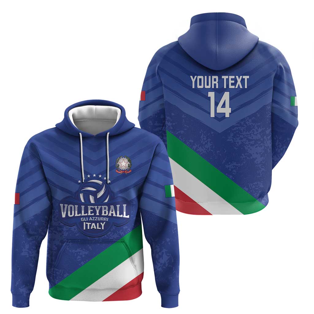 Custom Italy Volleyball Hoodie 2025 Gli Azzurri LT14