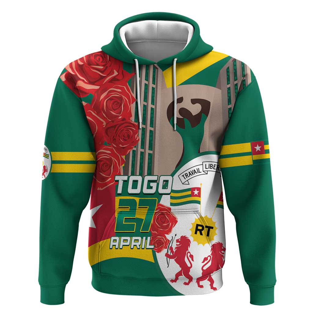 Togo Independence Day Hoodie Happy April 27th Coat Of Arms LT14