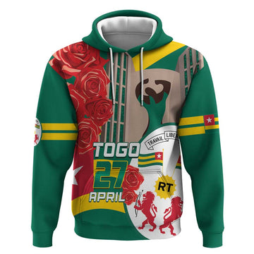 Togo Independence Day Hoodie Happy April 27th Coat Of Arms LT14