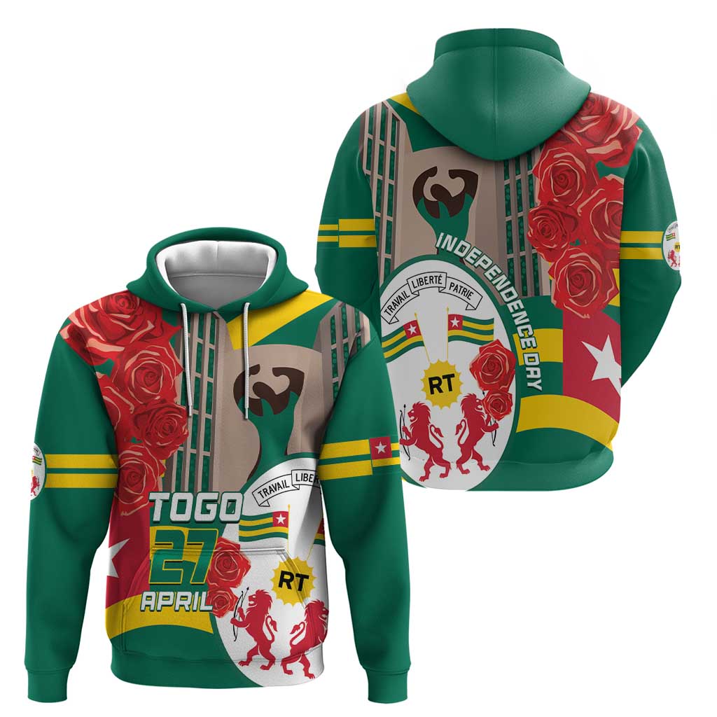 Togo Independence Day Hoodie Happy April 27th Coat Of Arms LT14
