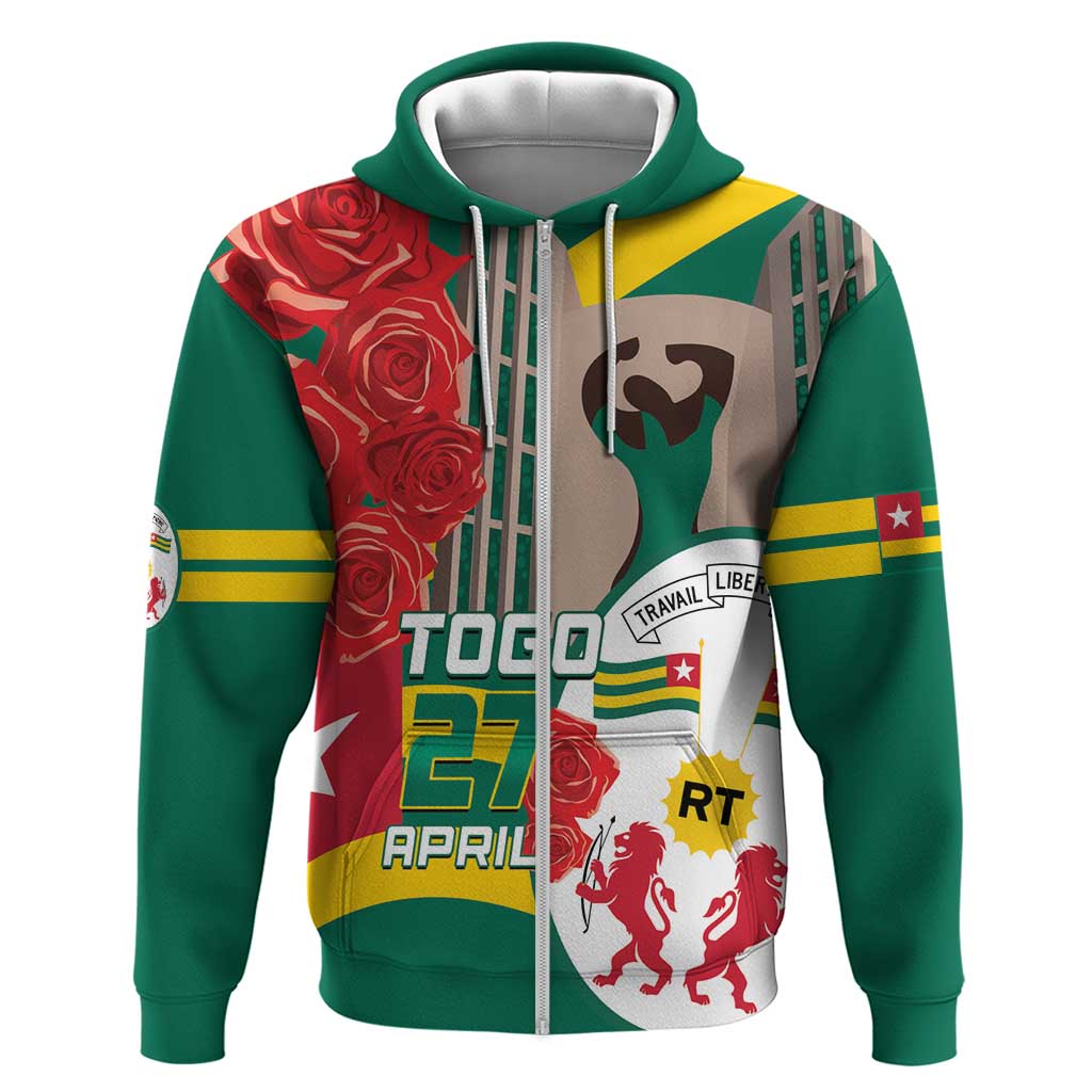 Togo Independence Day Hoodie Happy April 27th Coat Of Arms LT14