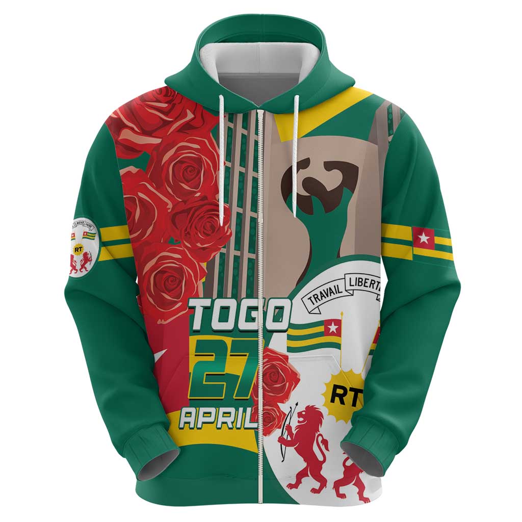 Togo Independence Day Hoodie Happy April 27th Coat Of Arms LT14