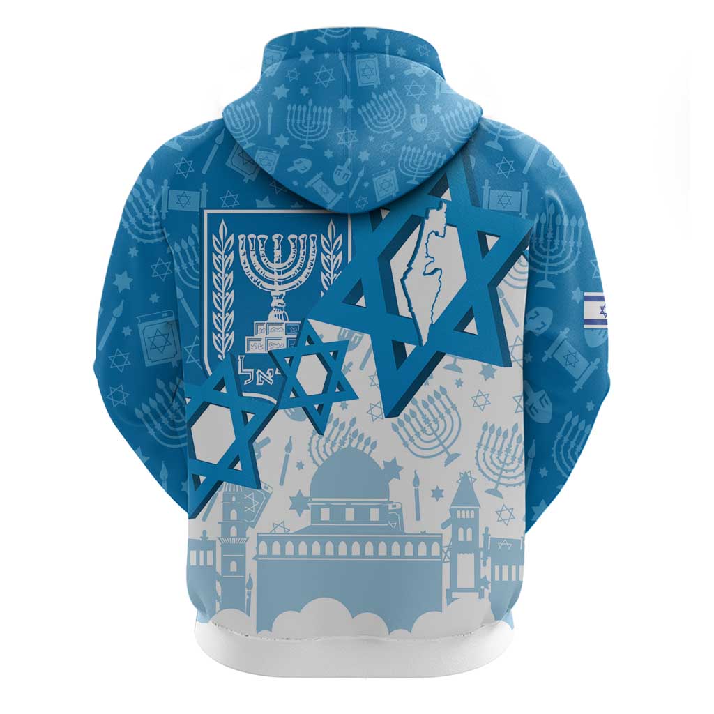 Israel Independence Day Hoodie Yom Ha'atzmaut Star Of David Jewish Pattern LT14