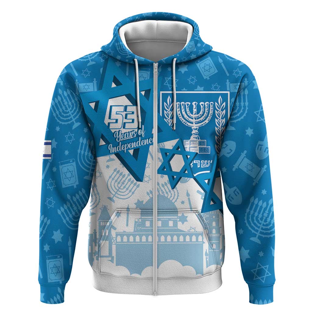 Israel Independence Day Hoodie Yom Ha'atzmaut Star Of David Jewish Pattern LT14