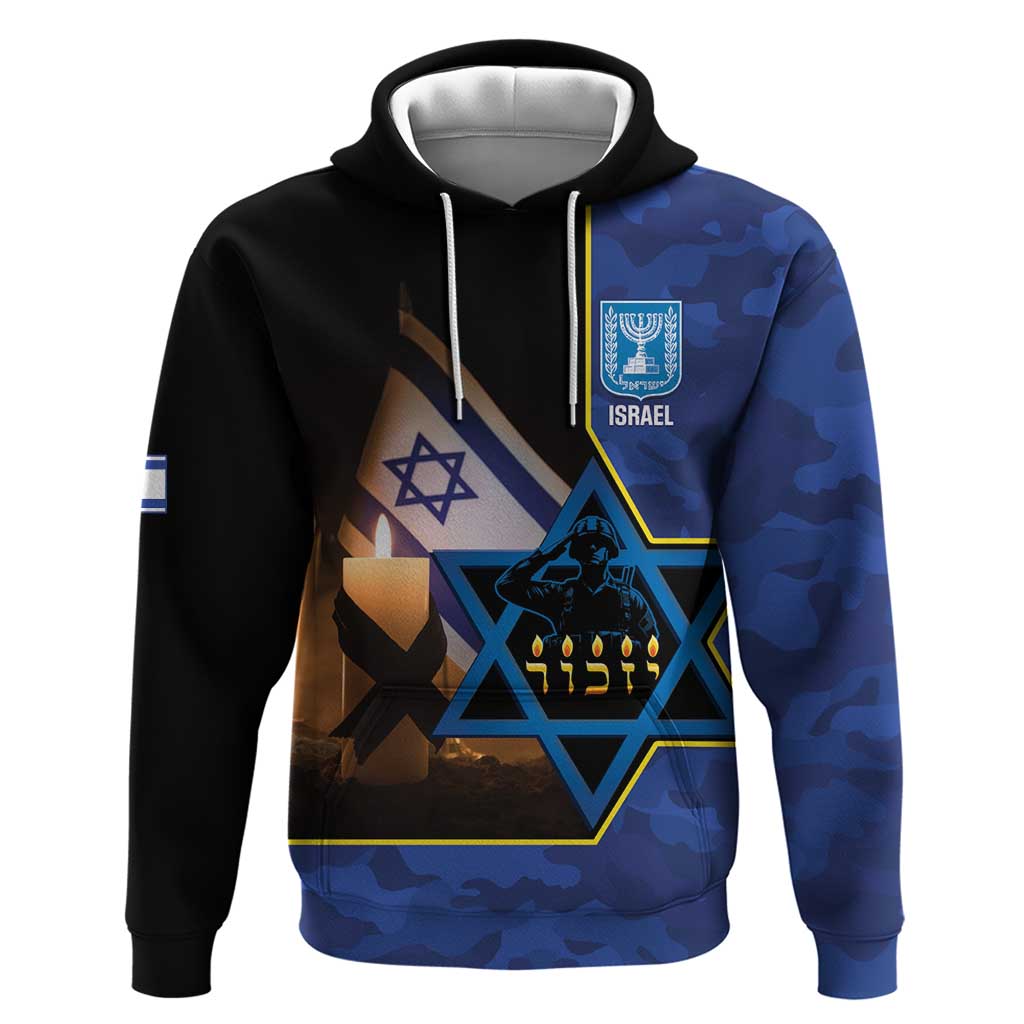 Yom HaZikaron Israel Hoodie We Will Always Remember Camouflage Style LT14