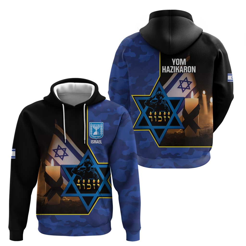 Yom HaZikaron Israel Hoodie We Will Always Remember Camouflage Style LT14