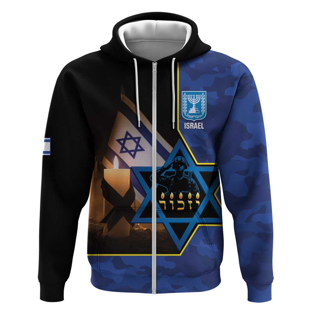 Yom HaZikaron Israel Hoodie We Will Always Remember Camouflage Style LT14