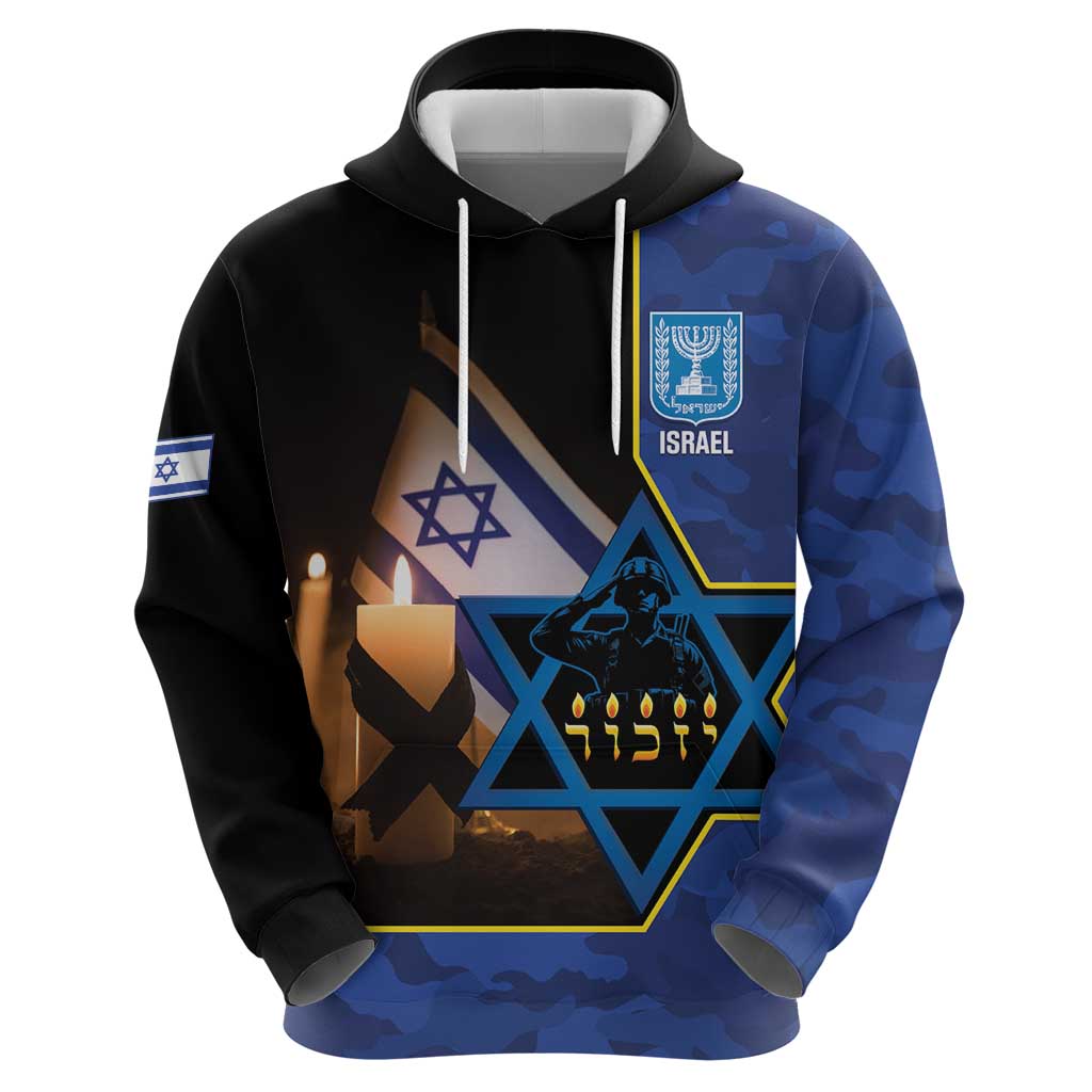 Yom HaZikaron Israel Hoodie We Will Always Remember Camouflage Style LT14