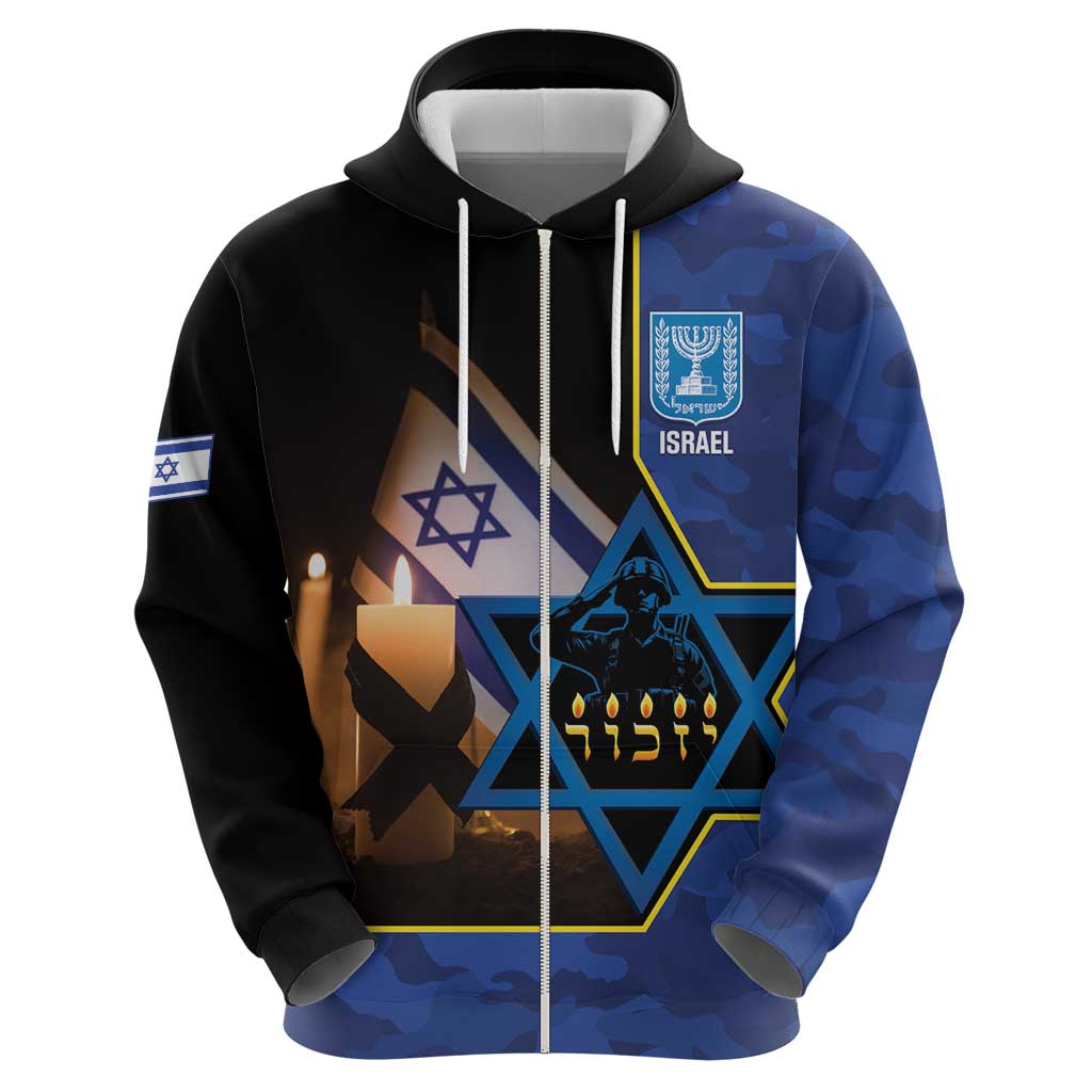 Yom HaZikaron Israel Hoodie We Will Always Remember Camouflage Style LT14
