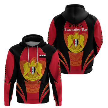 Syria Evacuation Day Hoodie Coat Of Arms LT14