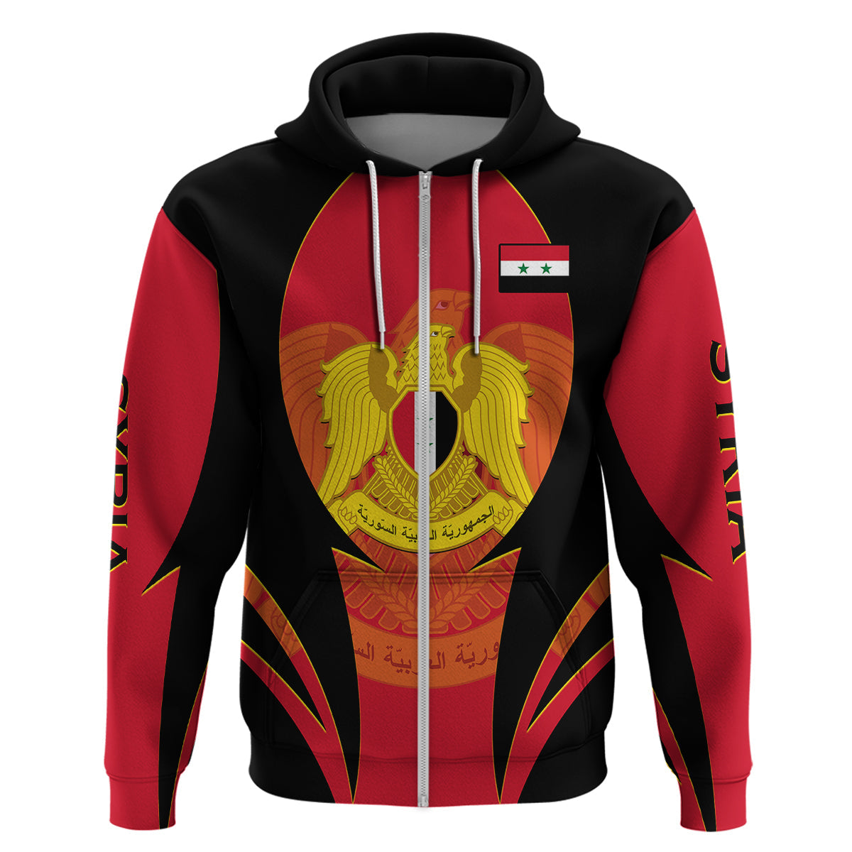 Custom Syria Evacuation Day Hoodie Coat Of Arms LT14