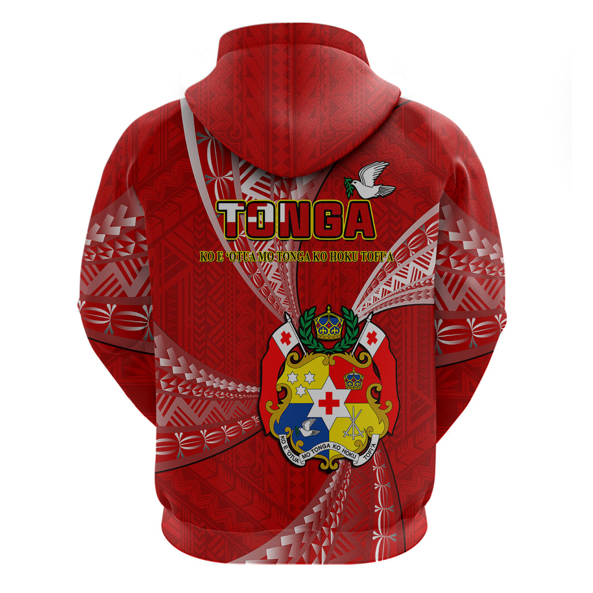 Tonga Hoodie Happy 53rd Independence Anniversary Tongan Pattern LT14