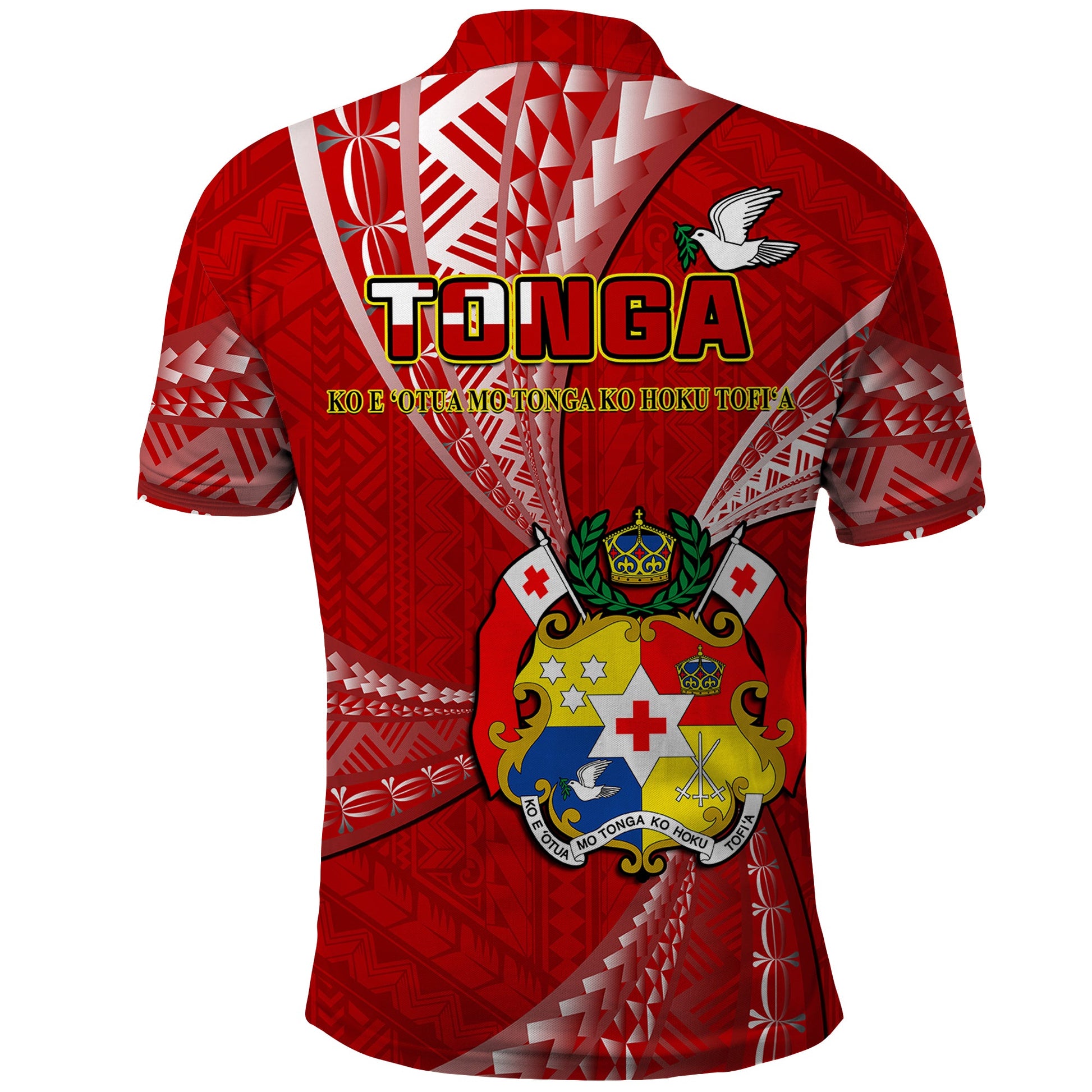 Tonga Polo Shirt Happy 53rd Independence Anniversary Tongan Pattern LT14