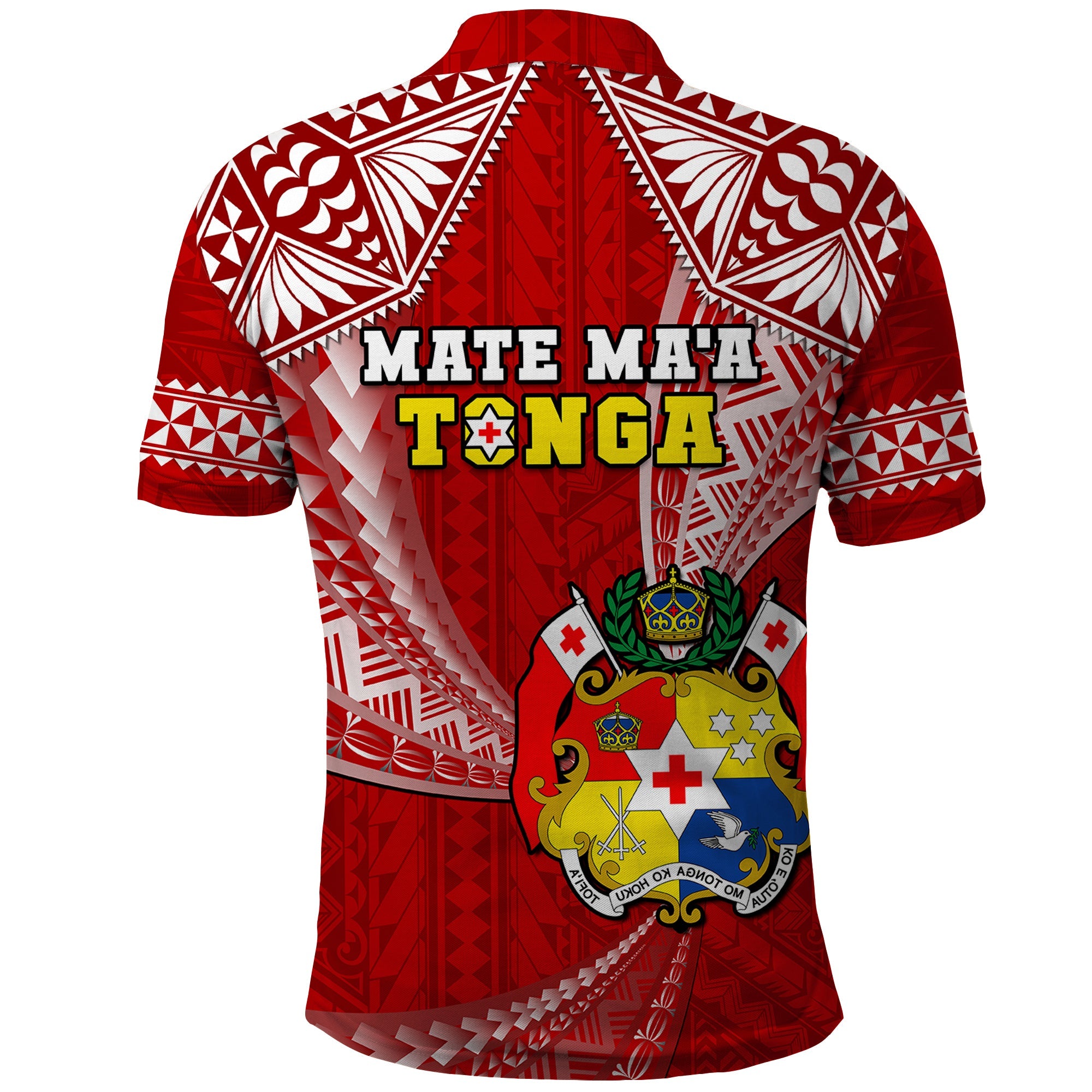 Tonga Rugby Polo Shirt Mate Maa Tonga Pacific Tongan Ngatu LT14