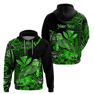Custom Hawaii Monk Seal Hoodie Polynesian Kakau With Kanaka Green LT14