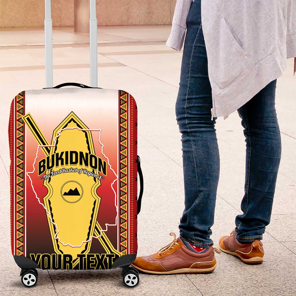 Personalised Bukidnon Philippines Luggage Cover The Food Basket of Region X LT14