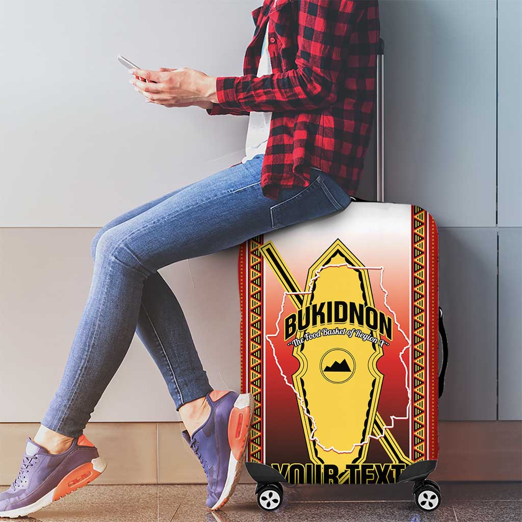 Personalised Bukidnon Philippines Luggage Cover The Food Basket of Region X LT14