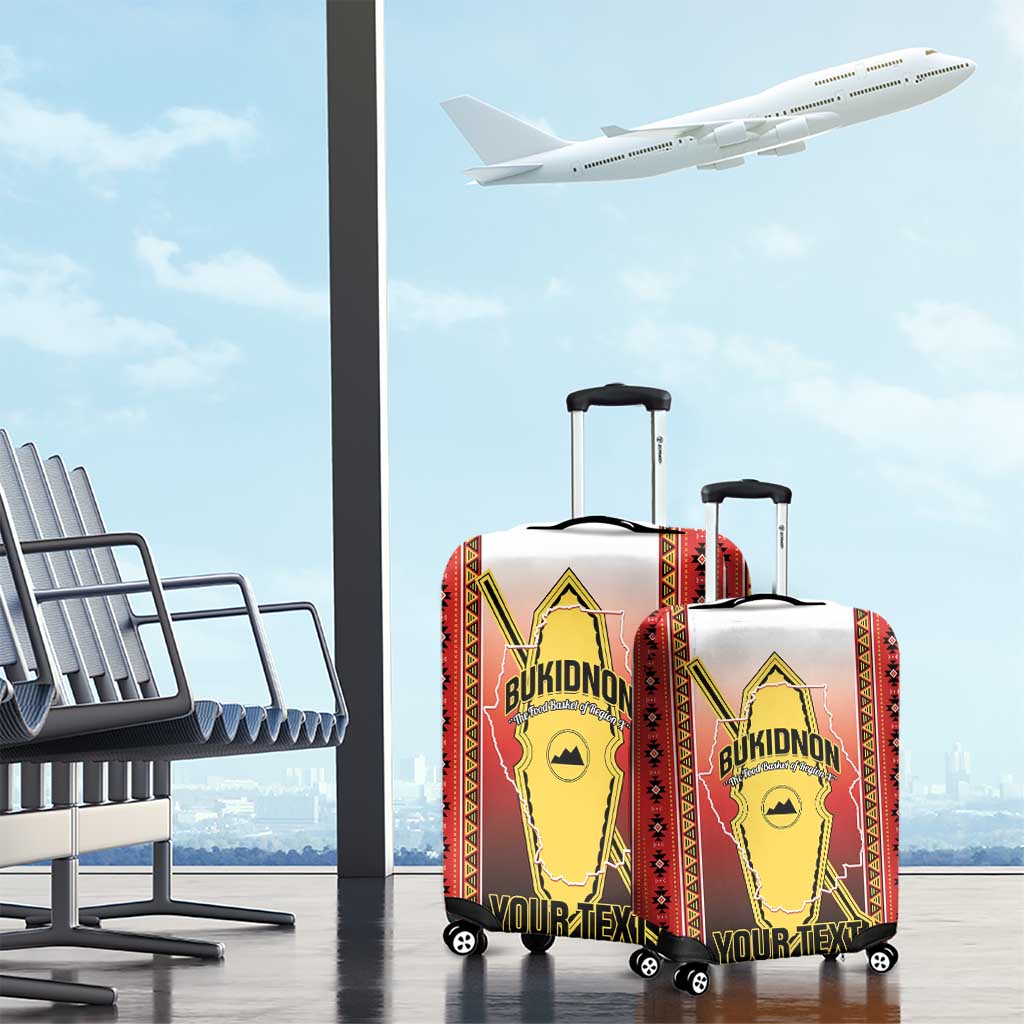 Personalised Bukidnon Philippines Luggage Cover The Food Basket of Region X LT14