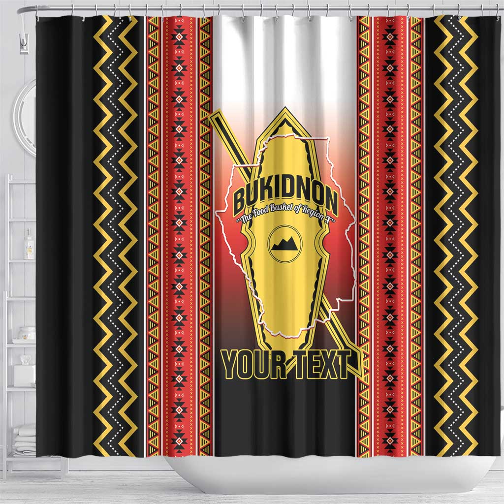 Personalised Bukidnon Philippines Shower Curtain The Food Basket of Region X LT14