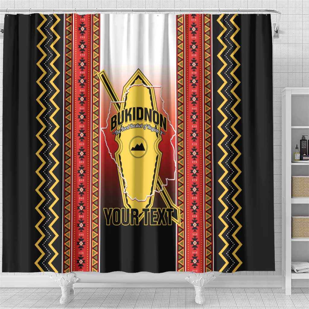 Personalised Bukidnon Philippines Shower Curtain The Food Basket of Region X LT14