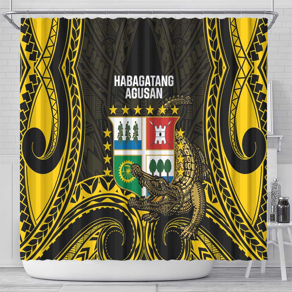 Agusan del Sur Philippines Shower Curtain Habagatang Agusan Lolong LT14