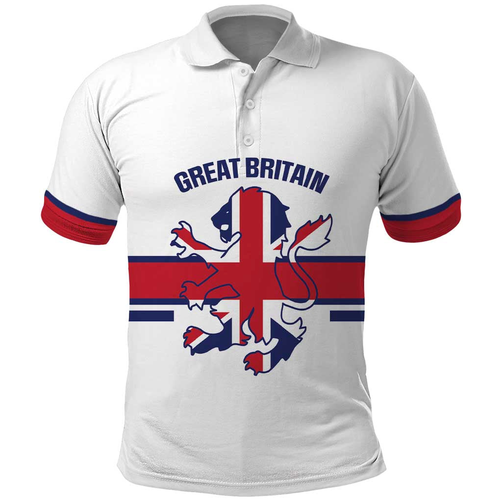 Custom Great Britain Hockey Polo Shirt 2025 Go Champions LT14