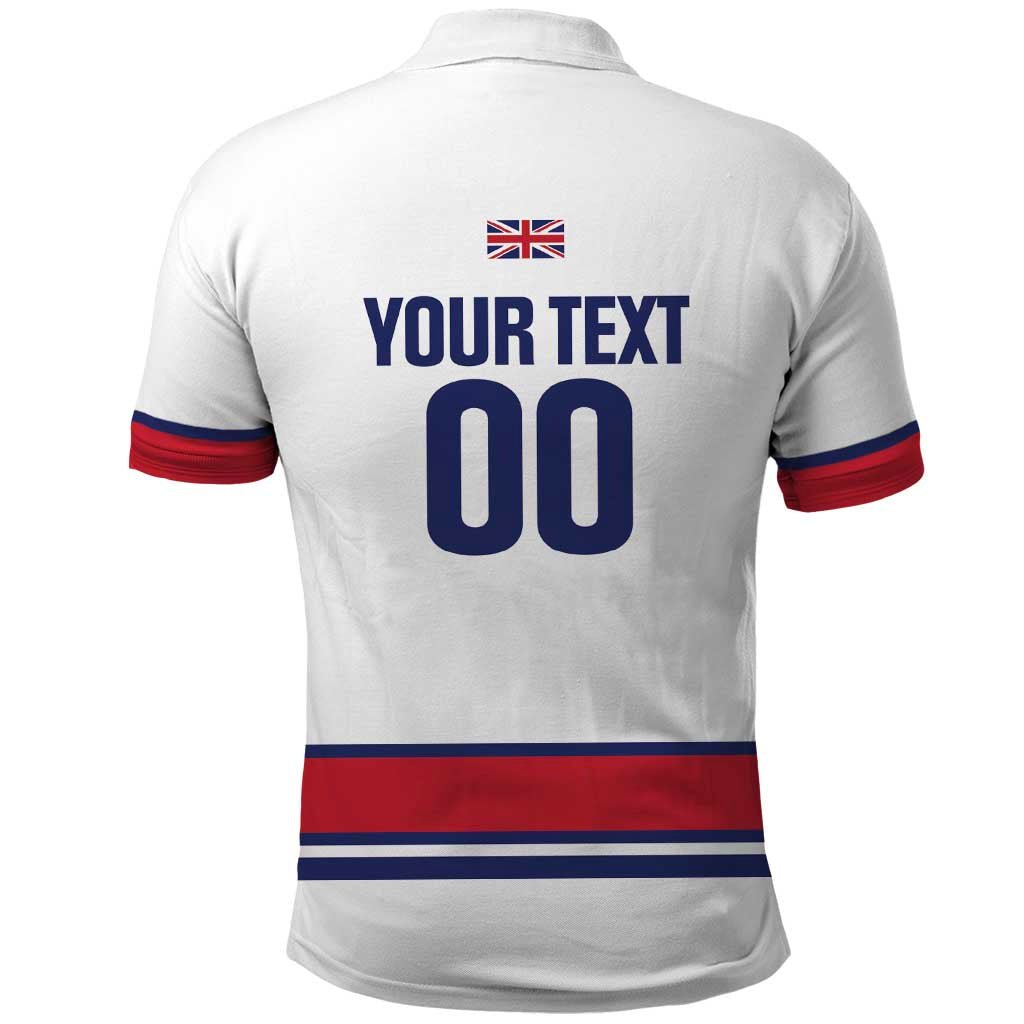 Custom Great Britain Hockey Polo Shirt 2025 Go Champions LT14