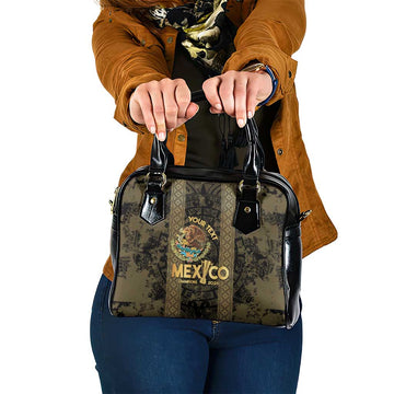 Custom Mexico Football Shoulder Handbag 2025 El Tri Champions Gold Color LT14