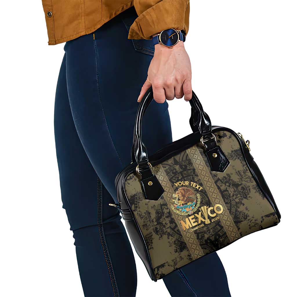 Custom Mexico Football Shoulder Handbag 2025 El Tri Champions Gold Color LT14