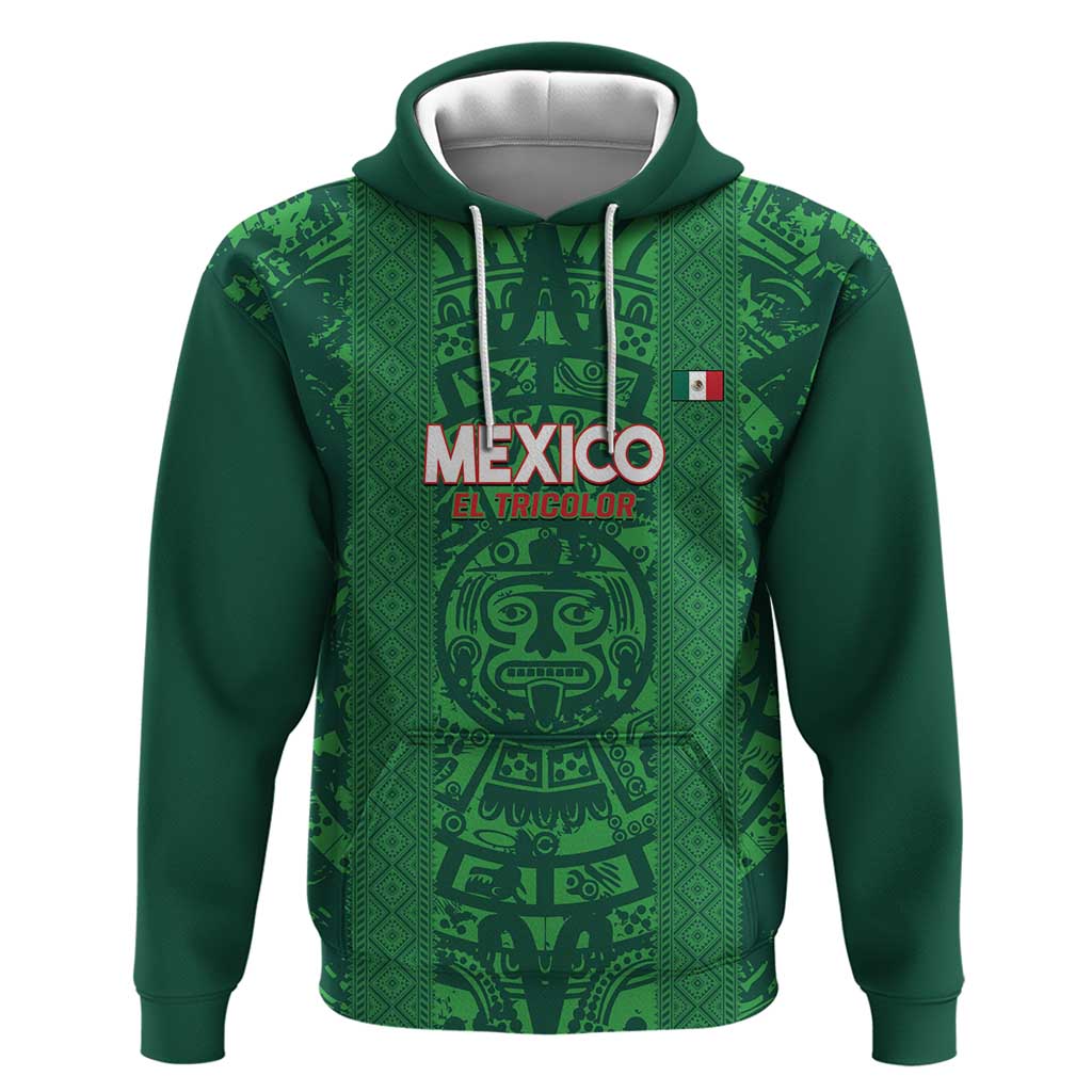 Custom Mexico Football Hoodie 2025 El Tri Champions Green Color LT14