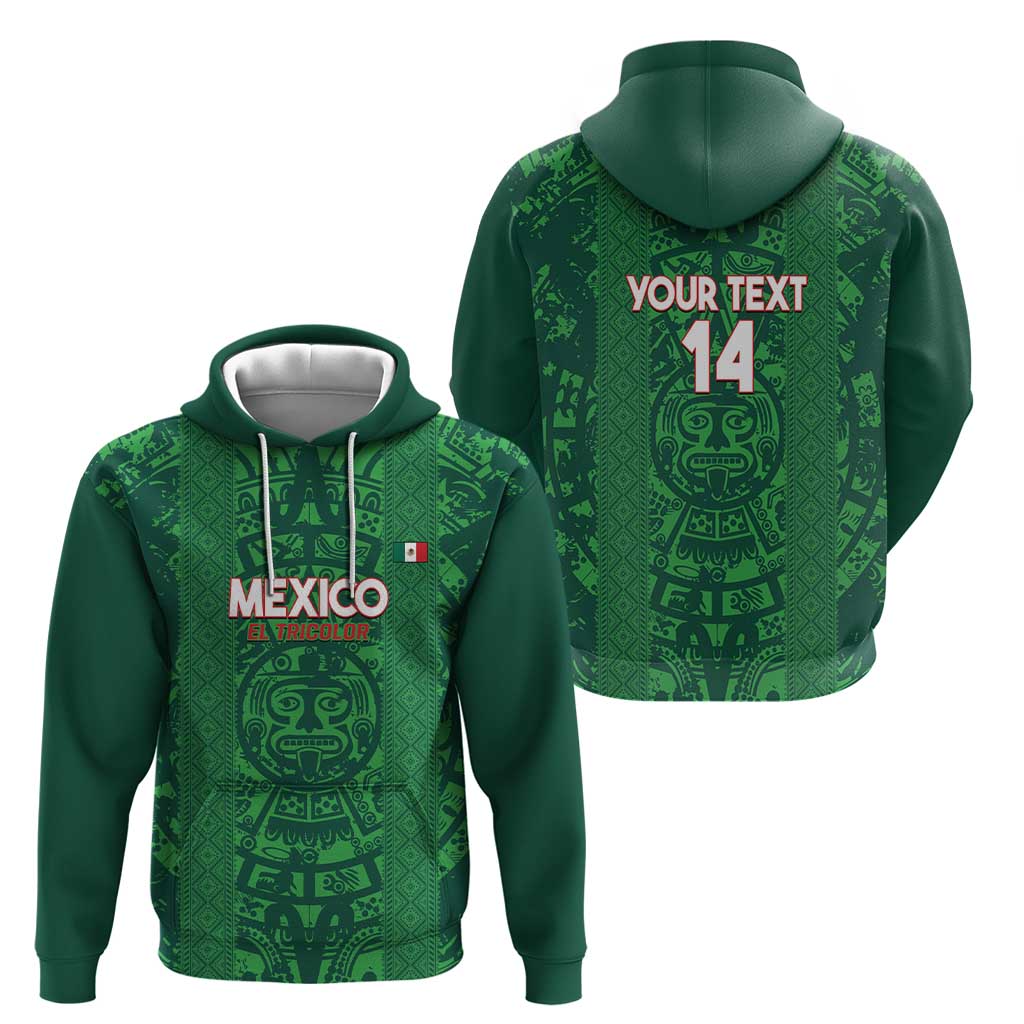 Custom Mexico Football Hoodie 2025 El Tri Champions Green Color LT14