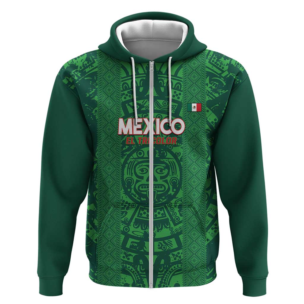 Custom Mexico Football Hoodie 2025 El Tri Champions Green Color LT14