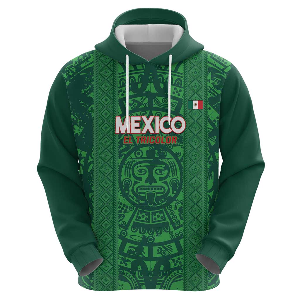 Custom Mexico Football Hoodie 2025 El Tri Champions Green Color LT14