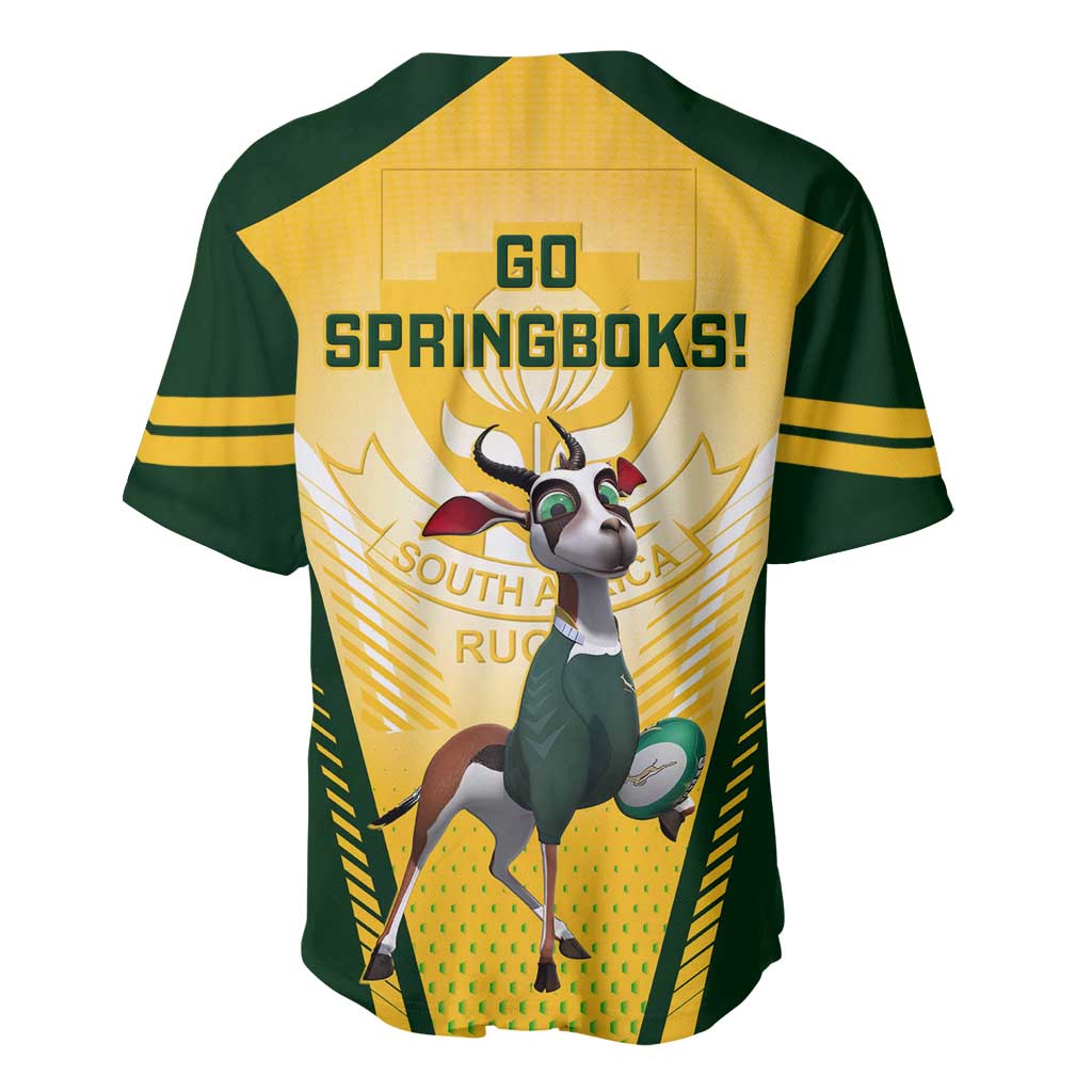 South Africa Rugby Baseball Jersey Cute Springboks Mascot LT14