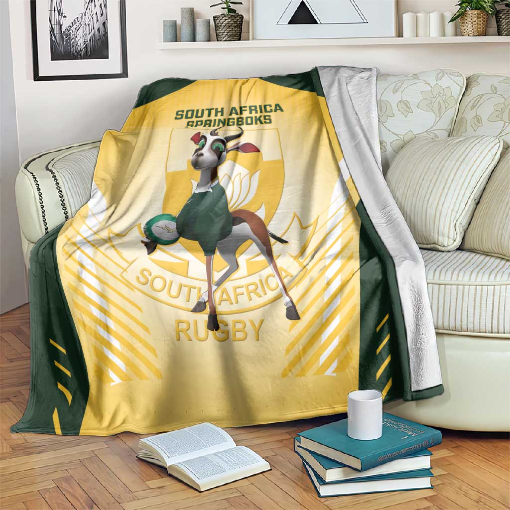 South Africa Rugby Blanket Cute Springboks Mascot LT14