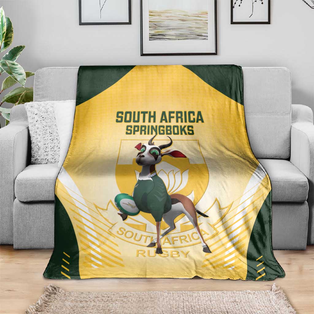 South Africa Rugby Blanket Cute Springboks Mascot LT14