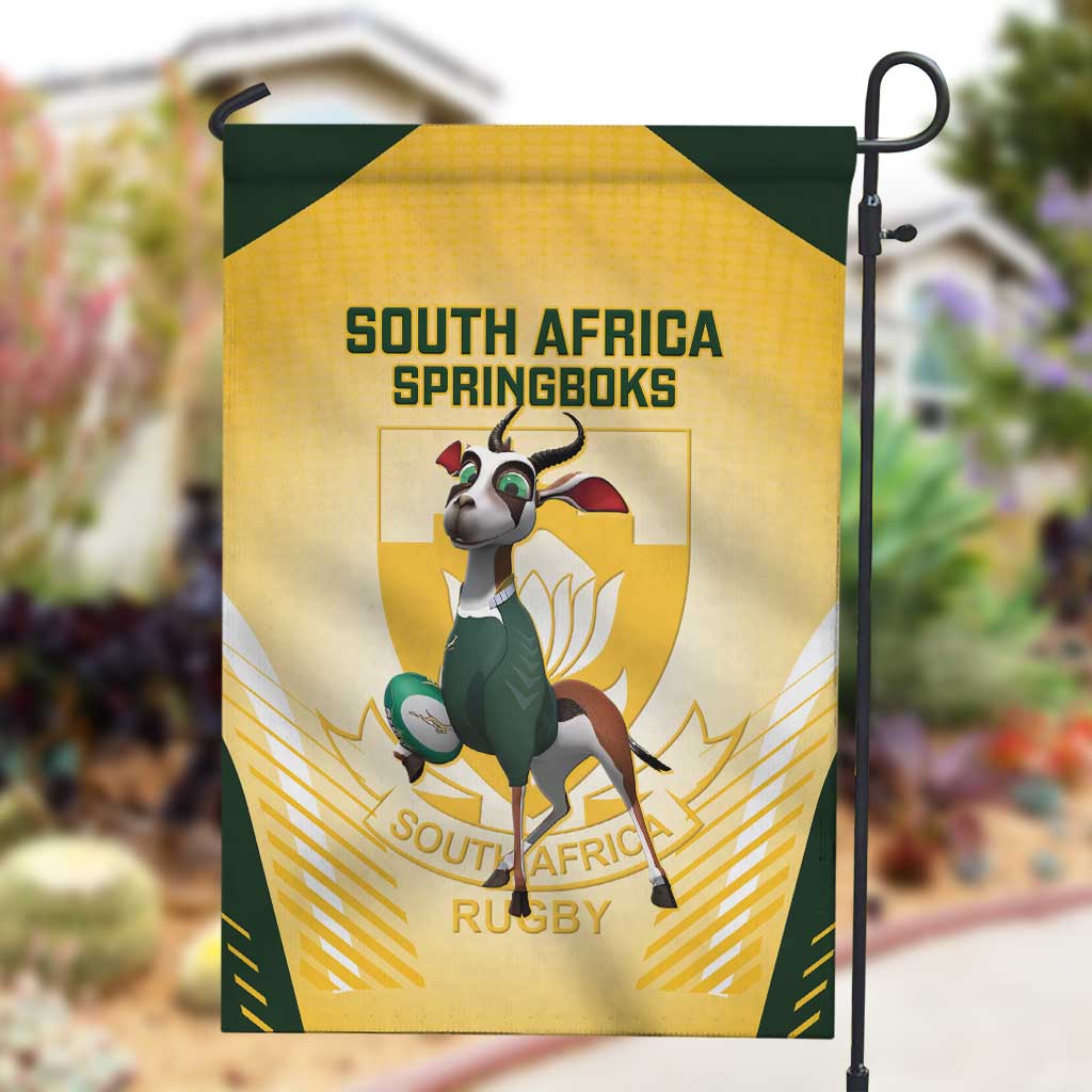 South Africa Rugby Garden Flag Cute Springboks Mascot LT14