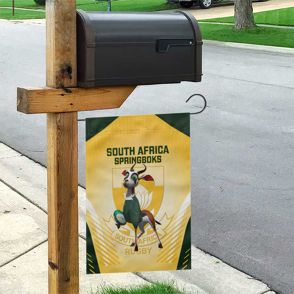 South Africa Rugby Garden Flag Cute Springboks Mascot LT14