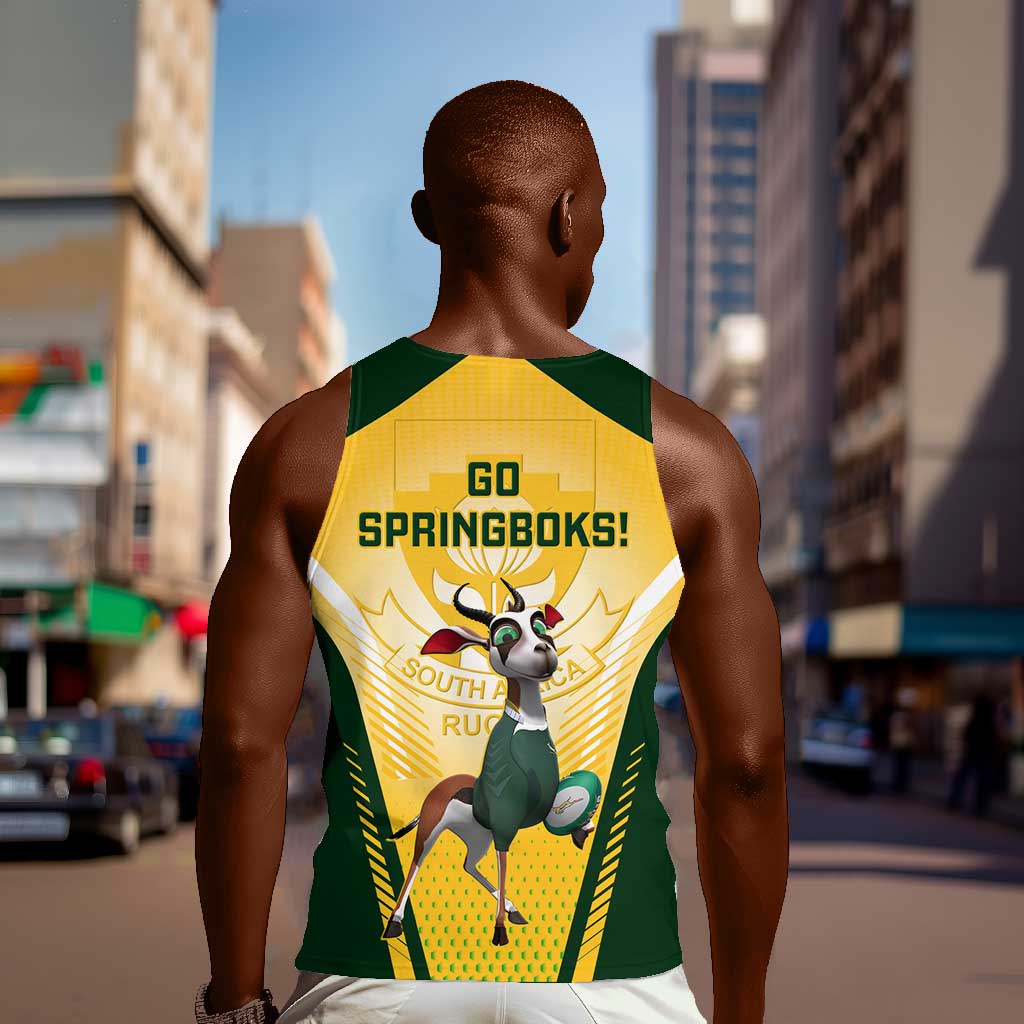 South Africa Rugby Men Tank Top Cute Springboks Mascot LT14