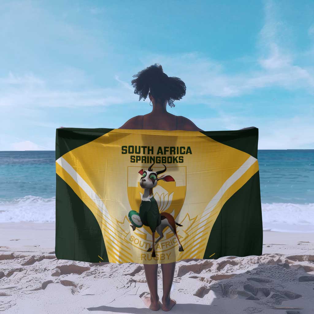 South Africa Rugby Sarong Cute Springboks Mascot LT14