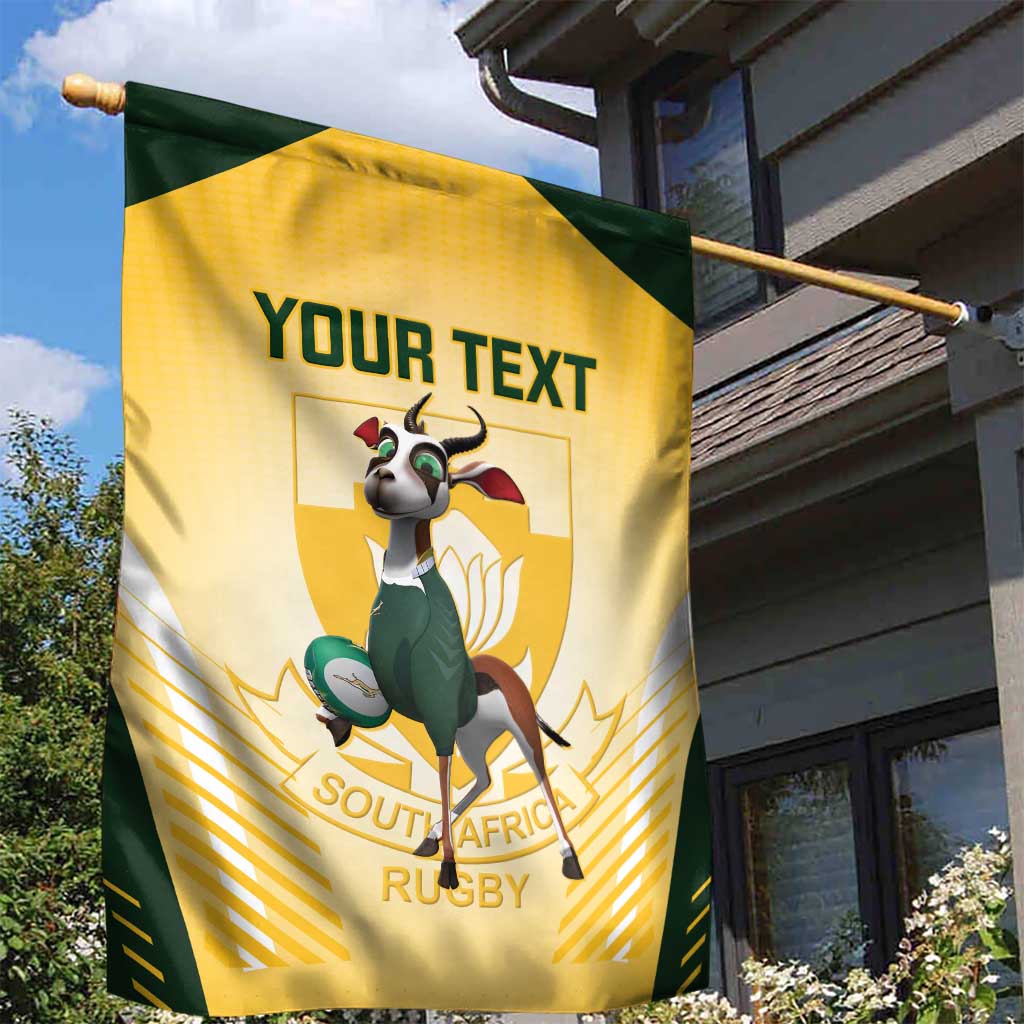 Custom South Africa Rugby Garden Flag Cute Springboks Mascot LT14