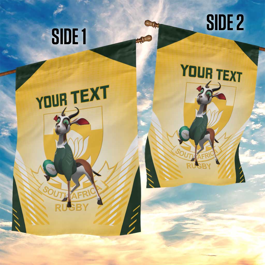 Custom South Africa Rugby Garden Flag Cute Springboks Mascot LT14