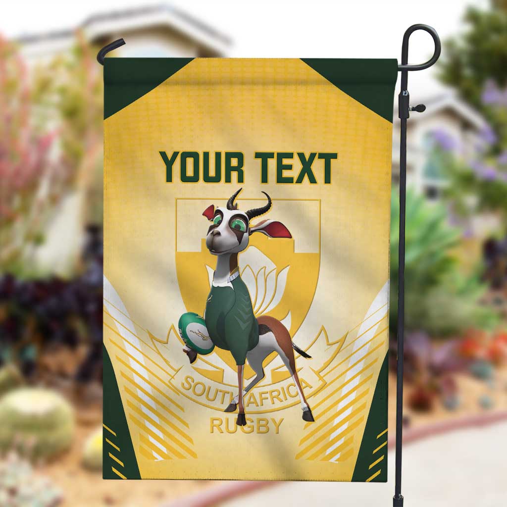 Custom South Africa Rugby Garden Flag Cute Springboks Mascot LT14