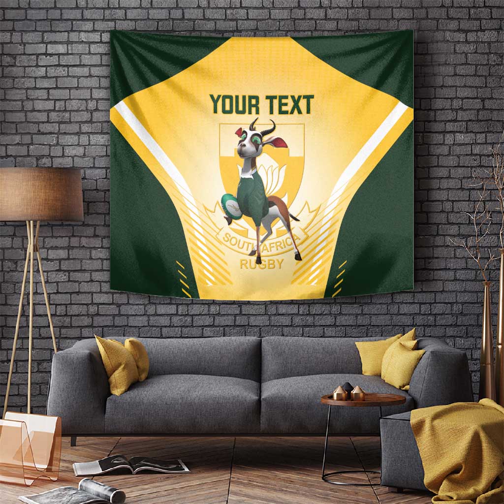 Custom South Africa Rugby Tapestry Cute Springboks Mascot LT14